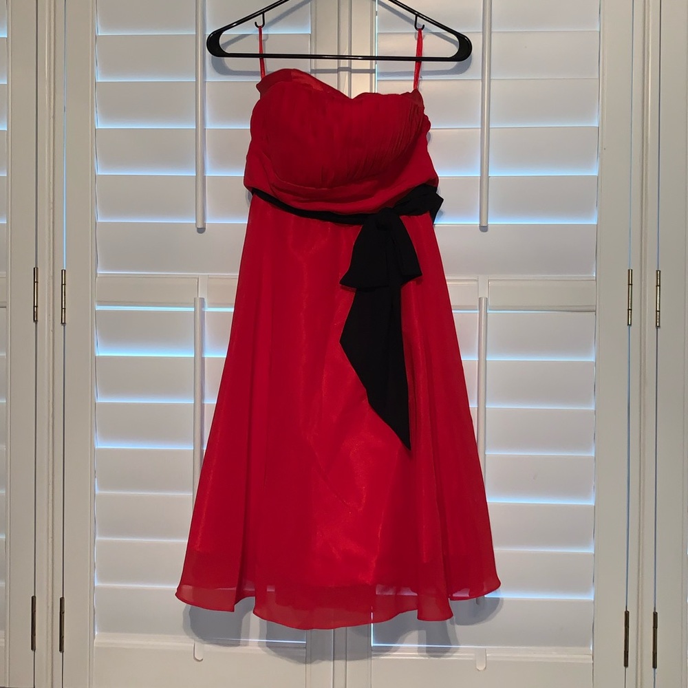 Size small red dress with corset